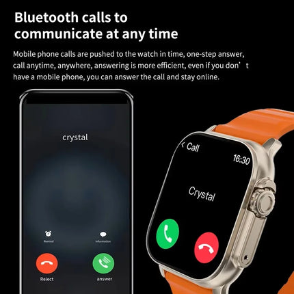 New Smartwatch Men 49mm Series 8 2.3"AMOLED Screen NFC Compass Waterproof For Apple Watch IWO Ultra 8 Smart Watches 2025 Android
