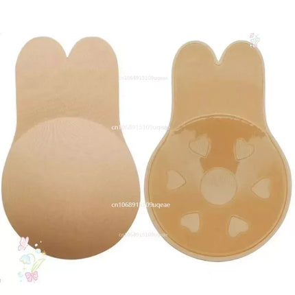 Women Breast Lifting Stickers Push Up Bras Silicone Invisible Chest Strapless Breast Rabbit Lift Up Tape Nipple Cover Bra Pads
