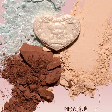 Flower Knows SWEETIE BEAR COLLECTION 6-Color Eye Shadow Palette Makeup Long Lasting Matte Shimmer Finish Eyeshadow Powder