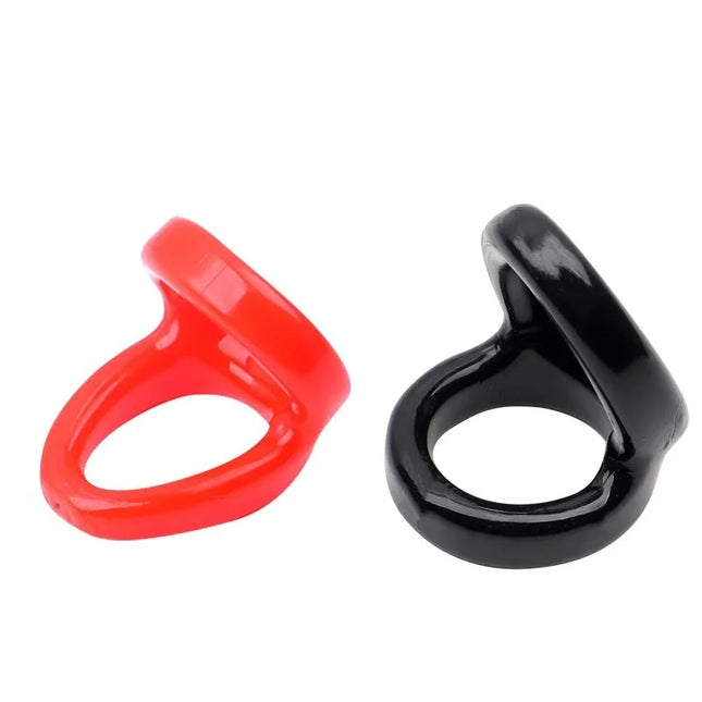 Thick Dual Cock Ring for Penis & Testicles Scrotum, Silicone Cock Rings, Double Loop Cockring, Penis Ring Adult Sex Toys for Men