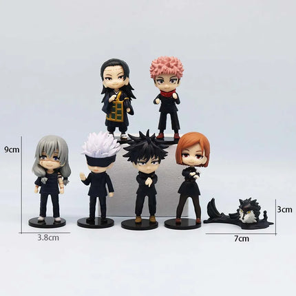 7pcs/set Anime Jujutsu Kaisen Figure Model Toys 9cm