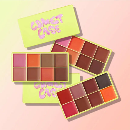  8-Color Eyebrow Cream Blush Curve Case Cream Cosmetics Palette Matte Shimmer Finishes Shadow Tones Long-Lasting Cosmetics