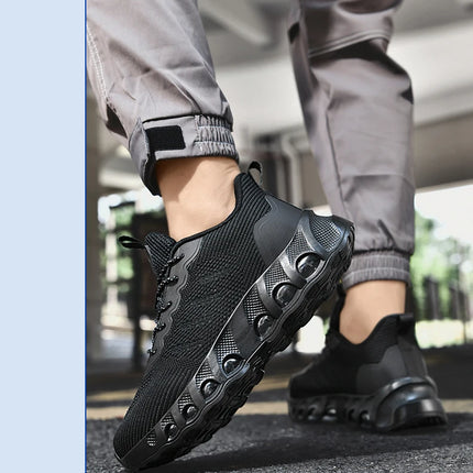 Men's air cushion casual sneakers spring summer lightweight outdoor racing running shoes breathable plus size speed sports shoes