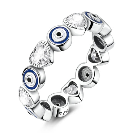 Shine Zircon Ring 925 Silver Original Stone Multi Layer Simple Infinitely Wide Rings For Women FineJewelry Wedding Party Gift