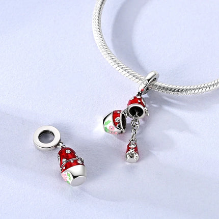 925 Sterling Silver Charms Mother Girl Boy Family Life Pendant Beads Fit Original Bracelet Necklace Diy Charm Women's Party Gift