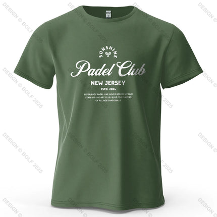 Padel Club Tee Printed Men's T-Shirt 100% Cotton Oversized Classic Graphic Tees for Women Tops Tees Casual Streetwear
