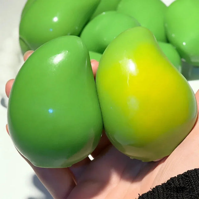 Ultra Soft Temperature Changing Mango Handmade Ball decompression Squeeze Toy Squishy Toy ASMR Decompression Relaxation Toy Gift