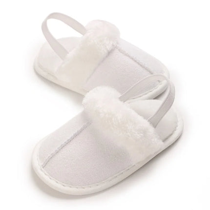Newborn to 18 Months Children's Woolen Cotton Slippers Soft Soled Warm Baby Casual Shoes Cozy Footwear for Infants