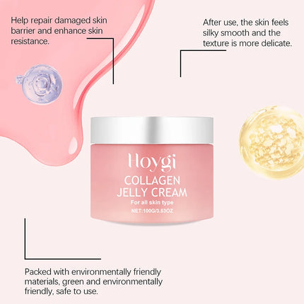 Collagen Overnight Wrapping Peel Off Facial Mask Collagen Night Deeply Hydrates Night Mask Cream Moisturize Jelly Cream