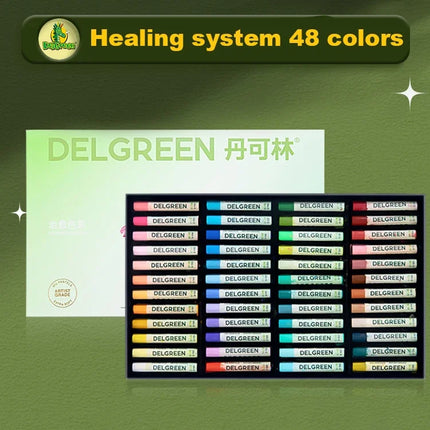 DELGREEN Artist Soft Oil Pastel Set Professional Painting Drawing Graffiti Art Crayons Washable Non Toxic 24/36/48/72 Colors
