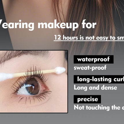 Life Girls 0.05MM Steel Pipe gravity Mascara Waterproof Long-lasting Thick Eyelash Primer Easy to Use Suitable for Beginners