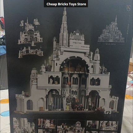 Dispaly Model The City Capital Minas Tirith Home Decor Adults Gifts DIY Bricks Building Blocks Cheapest 2026 Suitable 8278pcs
