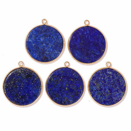 Blue Lapis Lazuli Pendant Gems Cross Hand Oval Shape Natural Stone Lapis Lazuli Charms for Jewelry Making Necklace DIY Bracelet