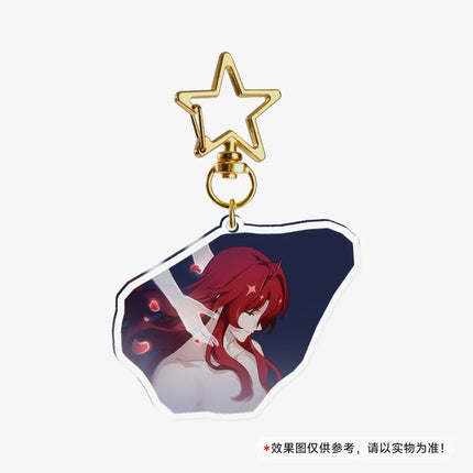 Game Honkai Star Acrylic Keychains Stand Cyrene DanHeng Evernight Cerydra Castorice Phainon Figure Pendant Car Key Chain Gifts