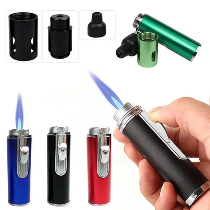 Mini Portable Aromatherapy Lighter Multifunction Smoking Pipes  with Volcanic Stone Metal Tobacco Pipes Cigarette Smoking Gift