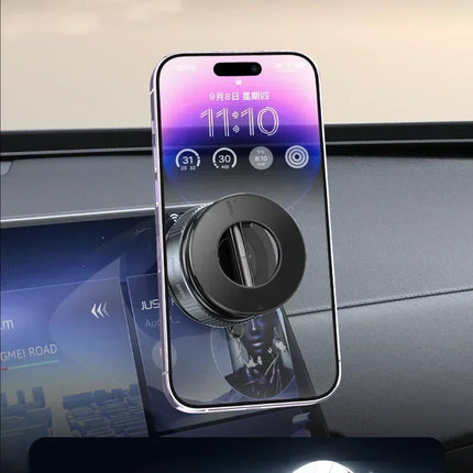 Strong Magnetic Phone Holder Foldable Design 360° Adjustable Vacuum Car Mount Live Streaming For Phone