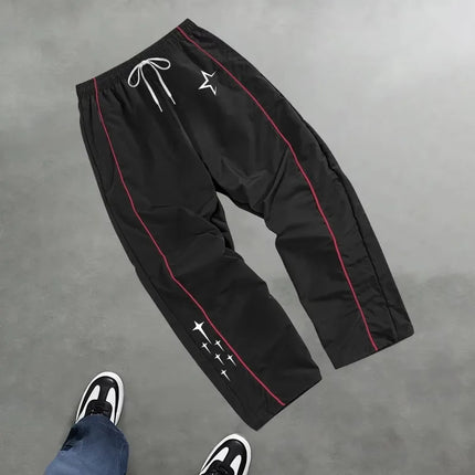 2026 Trendy Men's Star Print Casual Sports Trouser Summer Fitness Training Trousers Suitable For Everyday Commute Outfits Pants