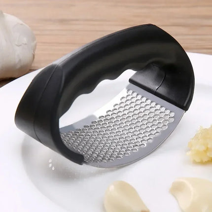 Stainless Steel Garlic Press Crusher Manual Garlic Mincer Chopping Garlic Ginger Fruit Vegetable Tool Kitchen Accessories Gadget