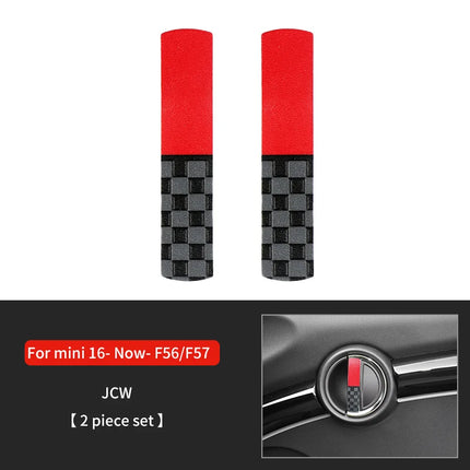 Car Door Handle Decoration Leather Sticker For Mini Cooper JCW F56 F60 F55 F54 R56 R60 R55 Countryman Car Interior Accessories