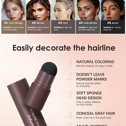 Hairline Powder Waterproof And Anti-Sweat Filling Artefact Repair Seam Finishing Cover Powder Shade Natural Toning Powder