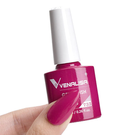 #758 Milky White Venalisa Nail Gel Polish Pearl Color Fall Nails TPO Free Long Wear Diamond Top Soak Off UV LED Gel Nail 7.5ml