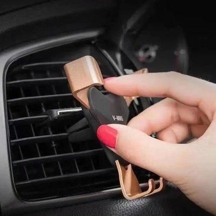 Gravity Car Phone Holder Air Vent Mount Clip Universal Mobile Phone Stand Non Magnetic Cell Phone Bracket For Car