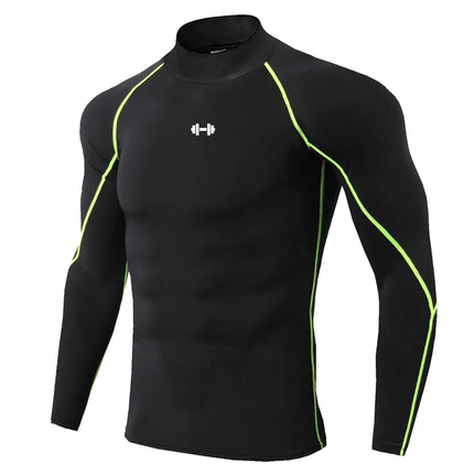 Men Geometric Print Compression Shirt Gym Workout Quick-Dry / T-Shirt Homme Compression Imprimé Gym Entraînement
