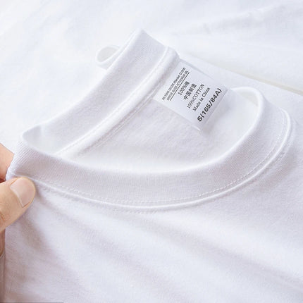 600G Heavy Cotton Short-sleeved T-shirt Men's and Women's Summer Loose Casual Trend Versatile Round Neck Half-sleeved Clothes