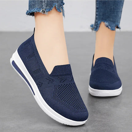 Spring New Women's Sports Shoes, Fashionable, Breathable, Lightweight, Non-slip, Wear-resistant, Casual Sports Shoes, Flat Shoes