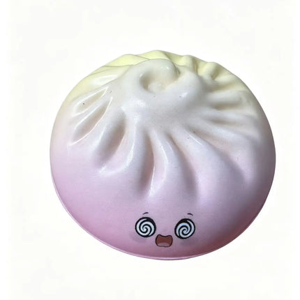 New Dumpling Pressure Dumpling Squishies Cute Colorful Bun Toy Slow Rising Stress Relief Fidget Toy for Adults Anti-Anxiety Gif