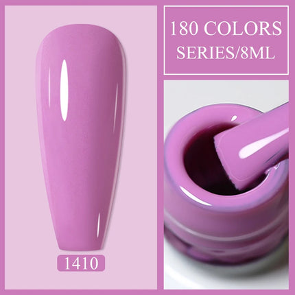 Parkson 8ml HEMA TPO FREE Color Gel Nail Polish Nude Pink Red Green Collection Nail Gel Polish Glitter Soak Off UV LED Gel
