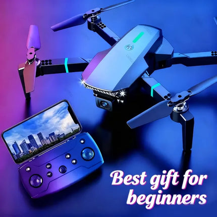Best-Selling E88 Aerial Photography Drone - Beginner Practice Model with Dual Cameras for Aerial Photography, Dual Batteries for Extended Battery Life Set