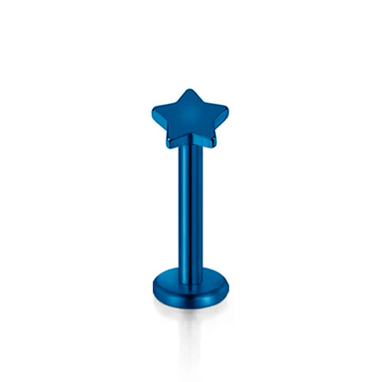 1PC Steel Inernally Thread Labret Stud Rings Piercing Star Heart Shape Ear Cartilage Tragus Orelha Stud Helix Piercing Jewelry