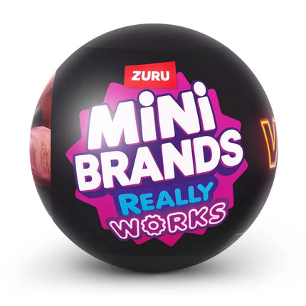 ZURU Mini Brands Really Works Vinyl Capsule Blind Box Unbox Music Vinyl Playset Fully Working Miniature Record Player Mini Vinyl