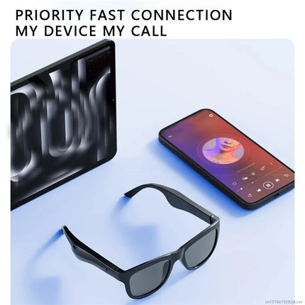 New OVO-1 Earphones Smart Wireless Bluetooth 6.0 Sunglasses Headphone Sports Music Glasses Earbuds HD Mic Headset Long Standby