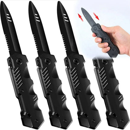 Magic Retractable Disappearing Prop Toy - Plastic Blade Trick Gadget for Halloween, Fools Day Party Pranks & Gifts