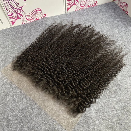 Invisible HD Lace Deep Curly 13x4 13x6 Lace Frontal Only Pre plucked Natural Hairline 5x5 6x6 7x7 HD Lace Closure Only Brazilian