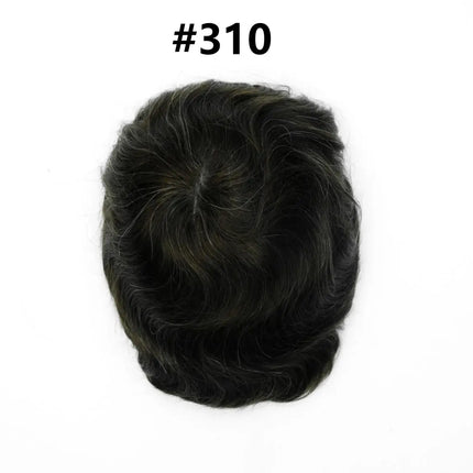 Os21 0.03-0.04mm NG Clearance Thin Skin Toupee Capillary Prothesis Hair Piece For Men Hair Replacement System V Loop Men Toupee