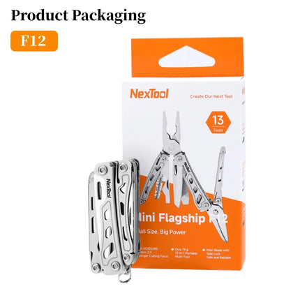 NexTool Mini Flagship F12 Multi Functional Tool 13 In 1 Folding EDC Multitool Screwdriver Pliers File Ruler Outdoor Hand Tools