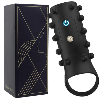 Vibration Lock Ring Time Delay Ring Male Silicone Penis Lock Ring G spot Stimulation Adult Sex Toys for Couples Fun Games