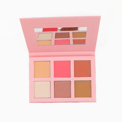 DIY 6-color Private Label Blush Highlight Powder Concealer Contour Palette Custom Bulk Waterproof Matte Makeup 3-color Package