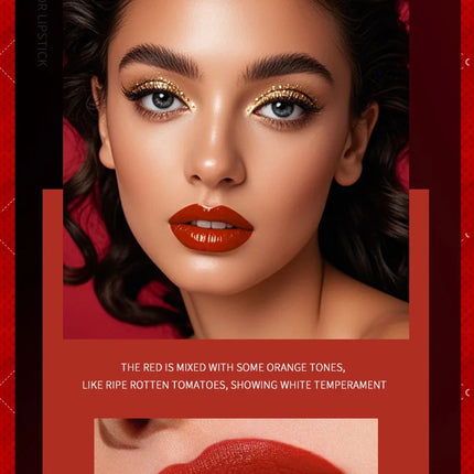 Christmas Matte Lip Gloss Set Lipstick Smooth Lasting Display Lip Gloss Waterproof Moisturizing Lipstick Holiday Gift Box Set