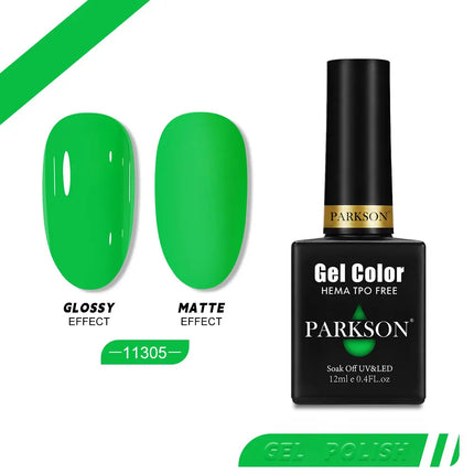 Parkson 12ml Nail Gel Polish TPO HEMA Free Glitter Semi Permanent Soak Off UV LED Long Wear Ultra Diamond Top Coat Varnish
