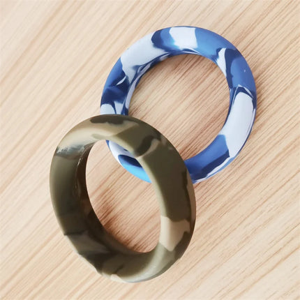 Big Size Silicone Cock Rings For Men Scrotum Testis Restraint Male Delay Ejaculation Penis Lasting Erection Adult Games Reusable