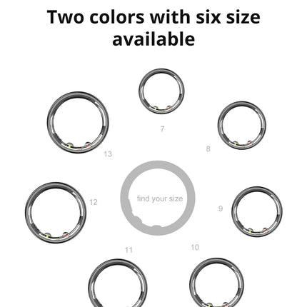 2024 COLMI R10 Smart Ring For Men Women, With Charging Case 39 Days Battery Life, Health and Sleep Monitor, 5ATM Waterproof