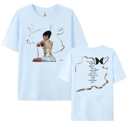Women Clothing MARINA PRINCESS OF POWER Album Printing T-shirt Summer Cotton Soft Unisex Streetwear T Shirt for Female Graphic