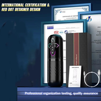 5 IN 1 Automatic Telescopic Male Masturbator Penis Pump Heated Sucking Vibrating Sex Machines With LCD Display Sex Toys for Men