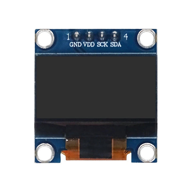 0.96 Inch OLED Display Module SSD1306 I2C IIC SPI Serial 128X64 LCD 4 Pin YellowBlue WhiteBlue for Arduino(Pin Headers Soldered)