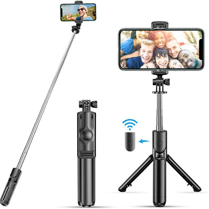 New Wireless Bluetooth Selfie Stick Mobile Phone Holder Retractable Portable Multifunctional Tripod With Wireless Remote Shutter