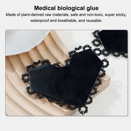 1Pc Sexy Rhinestone Decorative Nipple Pasties Choker Collar Body Chain Self-Adhesive Reusable Women's Nipple Cover Stickers